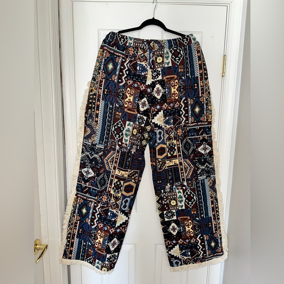 Tribal print fringed wide leg pants from Jaded London. Never worn and with tags - Picture 2 of 6